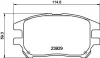 Гальмівні колодки LEXUS RX (MCU15) Front Axle NISSHINBO NP1076 (фото 1)