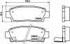 Колодки гальмівні дискові задні Toyota Camry 2.2, 3.0 (96-01) NISSHINBO NP1092 (фото 1)