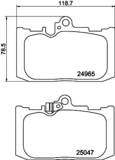 Колодки гальмівні дискові передні Lexus GS 300, 430, 450h 3.0, 4.5 (05-11)  NISSHINBO NP1106