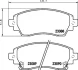 Колодки гальмівні дискові передние Toyota Corolla 1.4, 1.6, 2.0 (97-02) NISSHINBO NP1120 (фото 1)