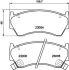 Колодки гальмівні дискові передние Nissan Almera 1.4, 1.6, 2.0 (95-00) NISSHINBO NP2043 (фото 1)
