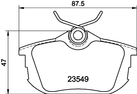 Колодки тормозные дисковые задние Mitsubishi Carisma, Colt VI 1.6, 1.8 (00-09) NISSHINBO NP3025 (фото 1)