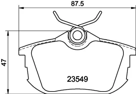 Колодки тормозные дисковые задние Mitsubishi Carisma, Colt VI 1.6, 1.8 (00-09)  NISSHINBO NP3025