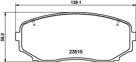 Колодки гальмівні дискові передні Mitsubishi Pajero Sport III KS_ (15-)  NISSHINBO NP3037SC