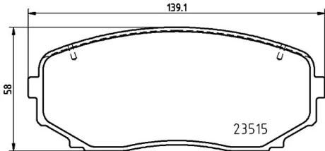 Колодки гальмівні дискові передні Mitsubishi Eclipse Cross (17-)  NISSHINBO NP3051