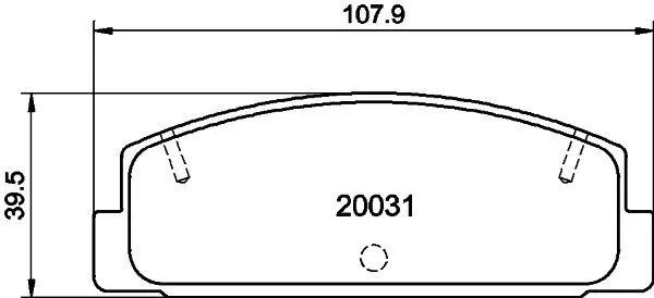 Гальмівні колодки MAZDA 6 323 626 Premacy -07 NISSHINBO NP5004 (фото 1)