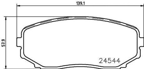 Гальмівні колодки FORD /LINCOLN/MAZDA Edge/MKX/CX-7/CX-9 "F "06>> NISSHINBO NP5015