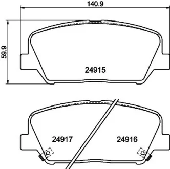 Колодки гальмівні дискові передние Kia Ceed, i30 1.4, 1.6 (12-)  NISSHINBO NP6047