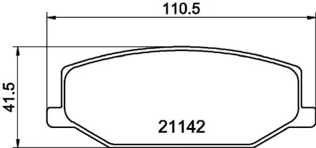 Колодки гальмівні дискові передні Suzuki Jimny 1.3 (98-)  NISSHINBO NP9006