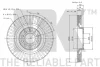Диск гальмівний передній Audi A4 B5, A4 B6, A4 B7, A4 B8, A6 C5, ALLROAD C5 SEAT EXEO, EXEO ST 1.8-4.2 04.95-12.15 NK 2047107 (фото 3)