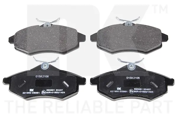 Колодки перед. Citroen C2 C3 1.1 8V (LUC) NK 221950 (фото 1)