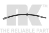 Шланг тормозной SEAT Toledo I 91-99, VOLVO S80 I 98-08, V70 II 99-08, S60 I 00-10, XC70 I 97-07, 31257705, 30665463, 9169140, 30792530, 30714821, 1L0 611 701 A, 1L0 611 701 NK 854830 (фото 1)