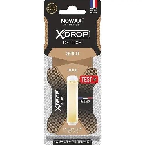 Ароматизатор рідкий Nowax 5мл. (карт. підставка) X Drop Delux - Gold NOWAX NX00065 (фото 1)