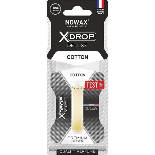 Ароматизатор рідкий Nowax 5мл. (карт. підставка) X Drop Delux - Cotton NOWAX NX00072 (фото 1)