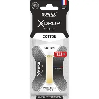 Ароматизатор рідкий Nowax 5мл. (карт. підставка) X Drop Delux - Cotton NOWAX NX00072