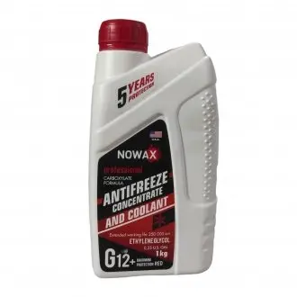 Антифриз красный концентрат G12+ 1л NOWAX NX01009
