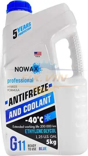 Антифриз блакитний G11. 5кг. готовий розчин NOWAX NX05002 (фото 1)