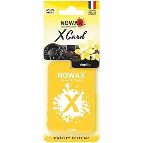 Автомобільний ароматизатор повітря серія X CARD - Vanilla NOWAX NX07536 (фото 1)