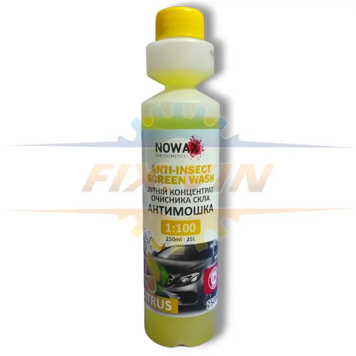 Омивач літній Anti-Insect Sreen Wash цитрусовий 250мл NOWAX NX25025 (фото 1)