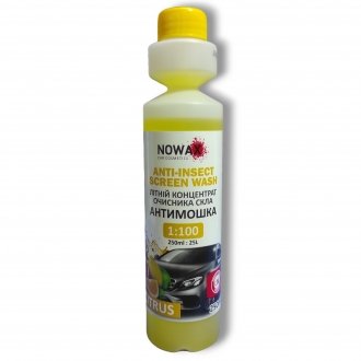 Омыватель летний Anti-Insect Sreen Wash цитрусовый 250мл NOWAX NX25025