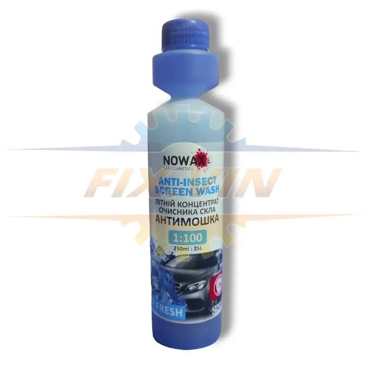 Концентрат омивача Anti-Insect Sreen Wash літній свіжість льоду 250мл NOWAX NX25125 (фото 1)