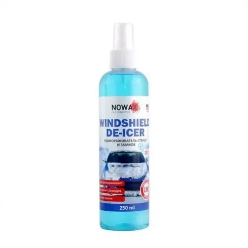 Розморожувач скла і замків Windshield de-lcer, -70C 250мл Nowax NOWAX NX25235 (фото 1)