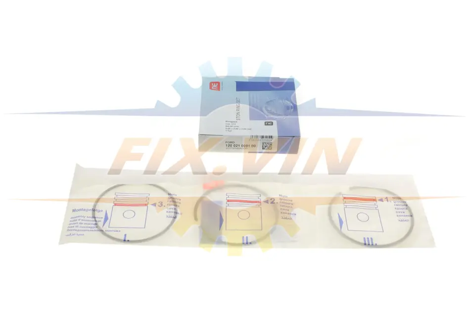 Кільця поршневі Ford Transit Custom 2.0EcoBlue/TDCi 15- (84.00mm/STD) (2-2-2) NPR 120 021 0081 00 (фото 1)