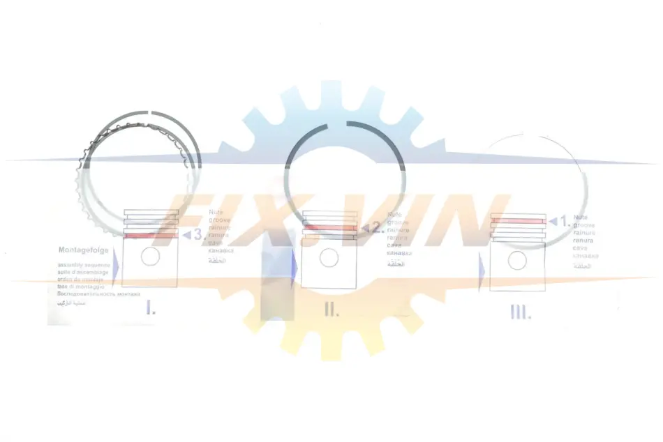 Кільця поршневі Citroen C2/C3/C4/Peugeot 206/207/307 1.4 03- (75.00mm/STD) (1.2-1.5-2.5) NPR 120 037 0059 00 (фото 1)