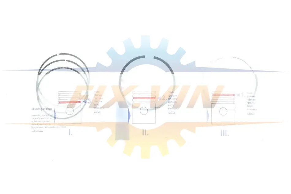 Поршневі кільця 82.7 STD (1.2*1.5*2) Renault Scenic,Laguna,Megane F4P.720-773 1.8 98- NPR 120 038 0053 00 (фото 1)