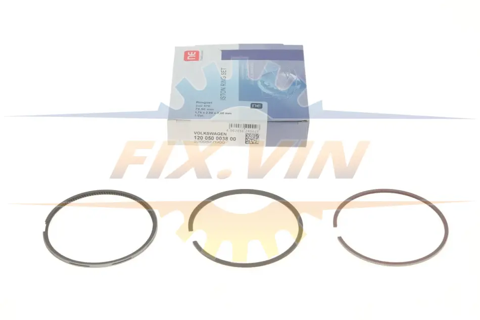 Кільця поршневі VW T4 1.9TD/2.4D 90-03 (79.50mm/STD) (1.75-2-3) = 8950480000 NPR 120 050 0038 00 (фото 1)