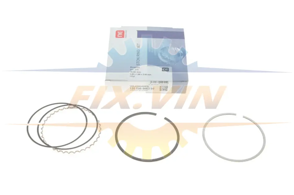 Кільця поршневі Skoda Felicia/VW Caddy/Golf 1.4/1.6 91-09 (76.50mm/STD) 1.2-1.5-2.5 = 8950530000 NPR 120 050 0063 00 (фото 1)