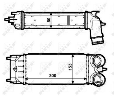 Радіатор інтеркулера NRF 30548