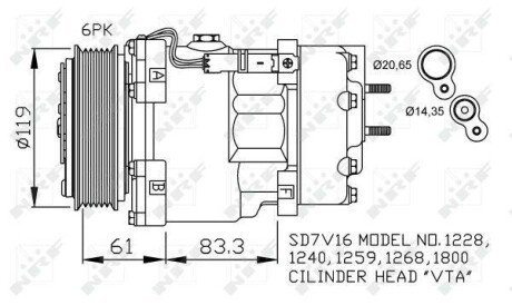 Компресор NRF 32198