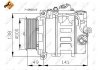 Компрессор кондиционера MERCEDES C320 (W203) 05- NRF 32216 (фото 5)