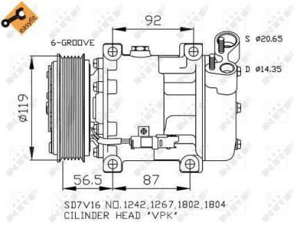 Компресор, кондиціонер NRF 32270