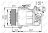 Компрессор кондиционера BMW 1 1.6 05- NRF 32463 (фото 2)