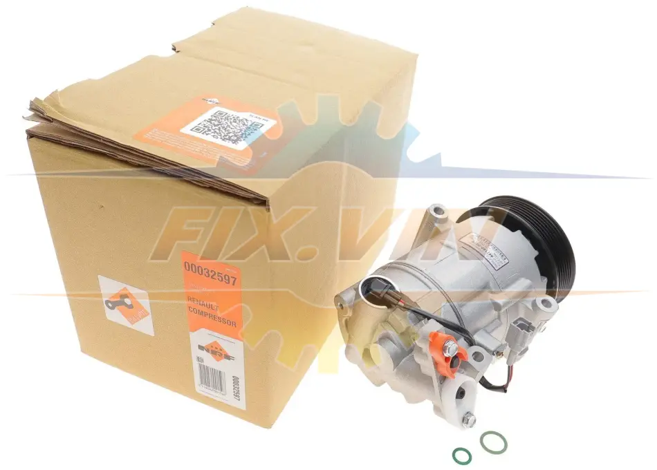 Компрессор кондиционера RENAULT Scenic 1.9D 09- (пр-во) NRF 32597 (фото 1)