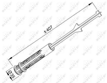 Осушувач кондиціонера BMW 5 (E60/E61)/6 (E63/E64)/7 (E65/E66/E67) 01-10 NRF 33335