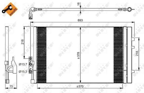 Конденсатор, кондиционер NRF 350036