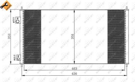 Радіатор кондиціонера NRF 35663