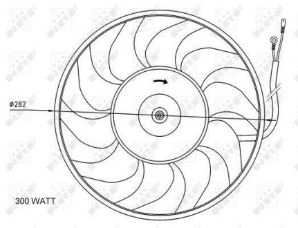 Крильчатка вентилятора NRF 47072