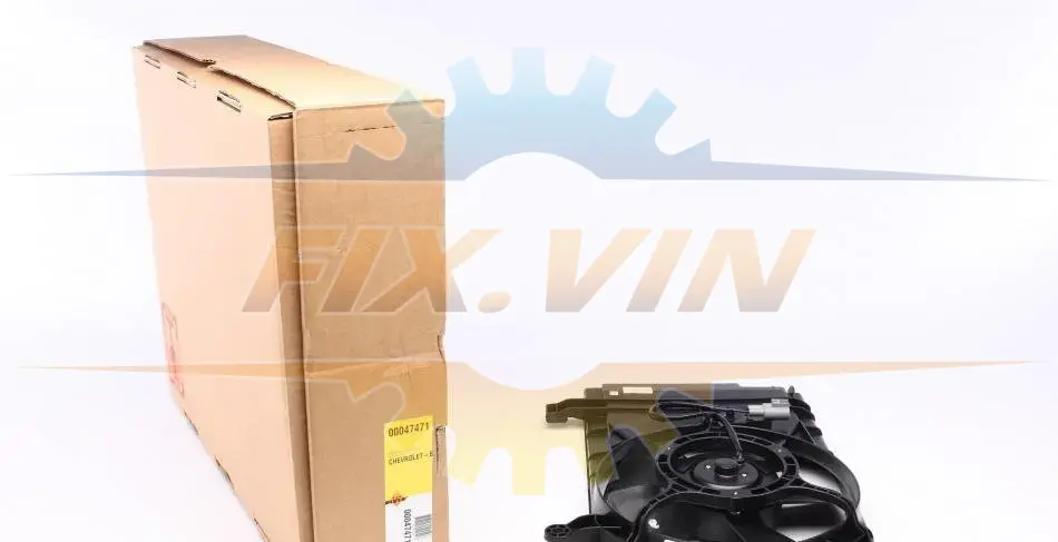 Вентилятор радіатора Chevrolet Aveo 1.4-1.5 05- (з дифузором) NRF 47471 (фото 1)