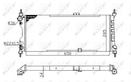 Радиатор охлаждения NRF 507522A