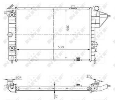 Радиатор NRF 513508A