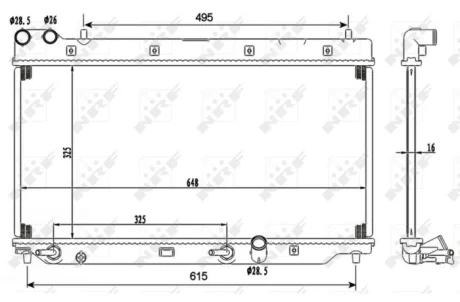 Радіатор охолодження NRF 53110