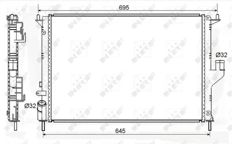 Радіатор охолоджування NRF 53118A (фото 1)