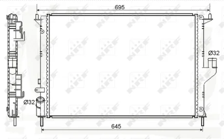 Радіатор охолоджування NRF 53118A