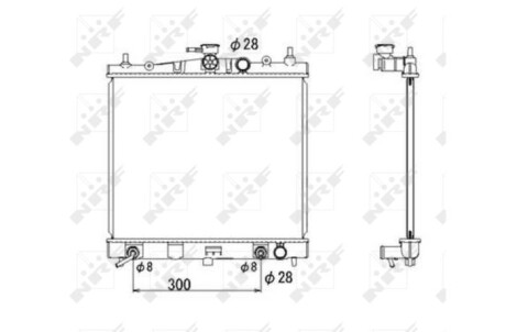 Радіатор NRF 53535 (фото 1)
