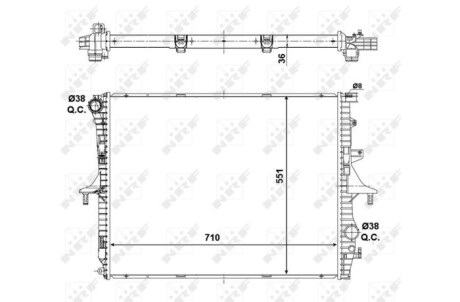 Радіатор NRF 53798