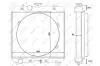 Радіатор двигуна ((en) with frame) HAMM HD 13 VT, HD 13 VV, HD 14 VT, HD 14 VV KUBOTA R 510, R 510 B, R 520, R 520 B NRF 54103 (фото 5)